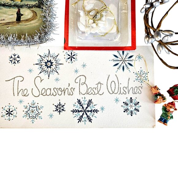 Vintage Christmas Instant Collection Holiday Card Ephemera Decor Bundle - Picture 3 of 11